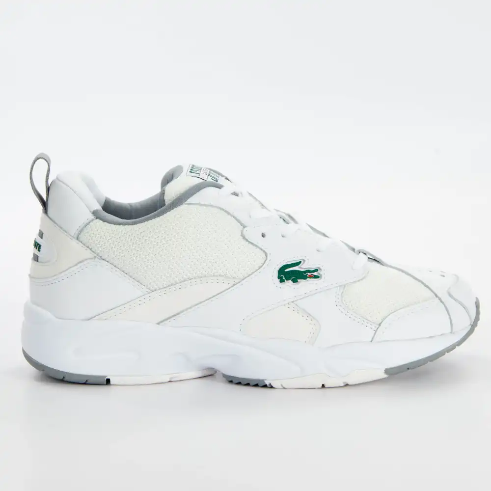 Basket basse homme Lacoste storm 96 leather Beige - ZESHOES