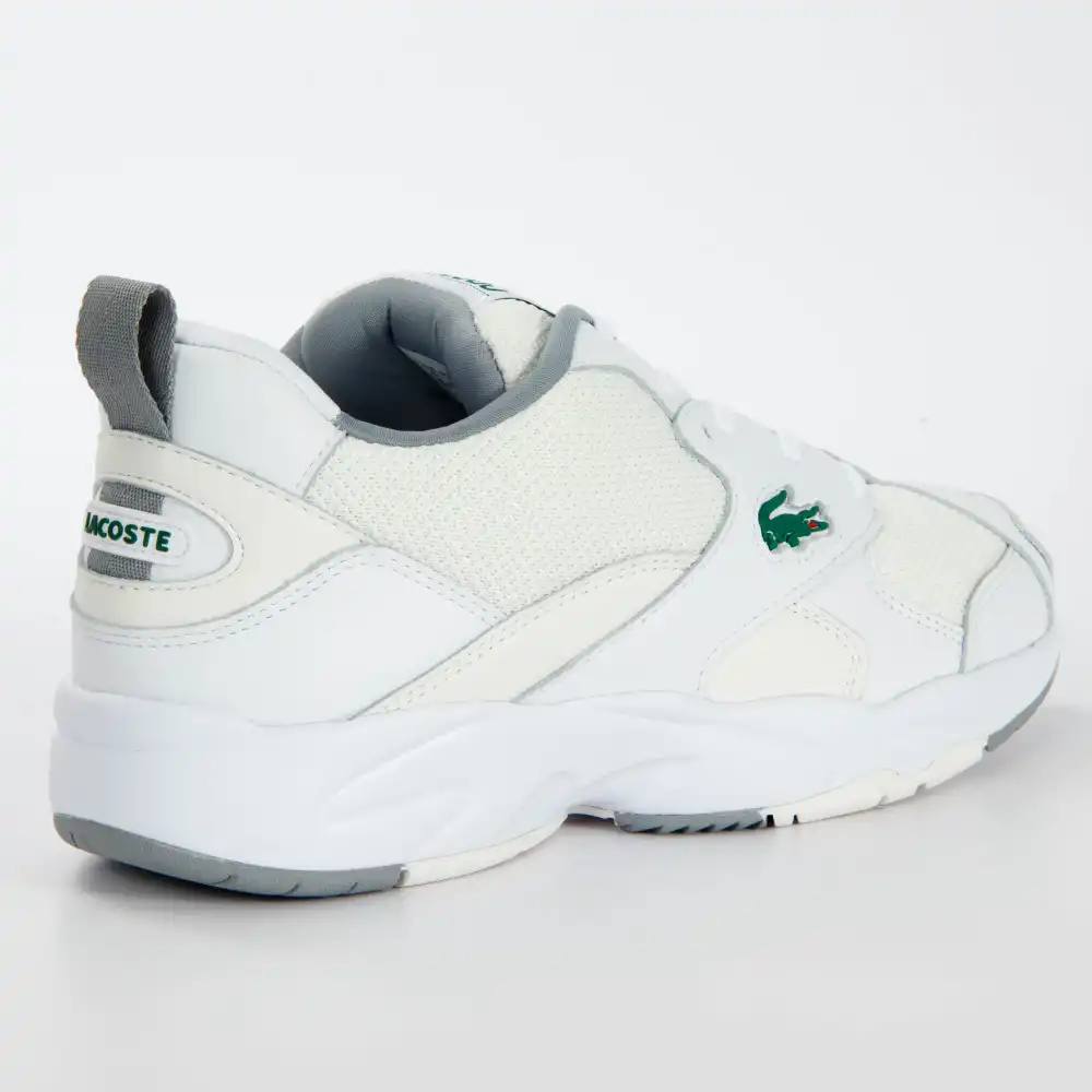 Basket basse homme Lacoste storm 96 leather Beige - ZESHOES