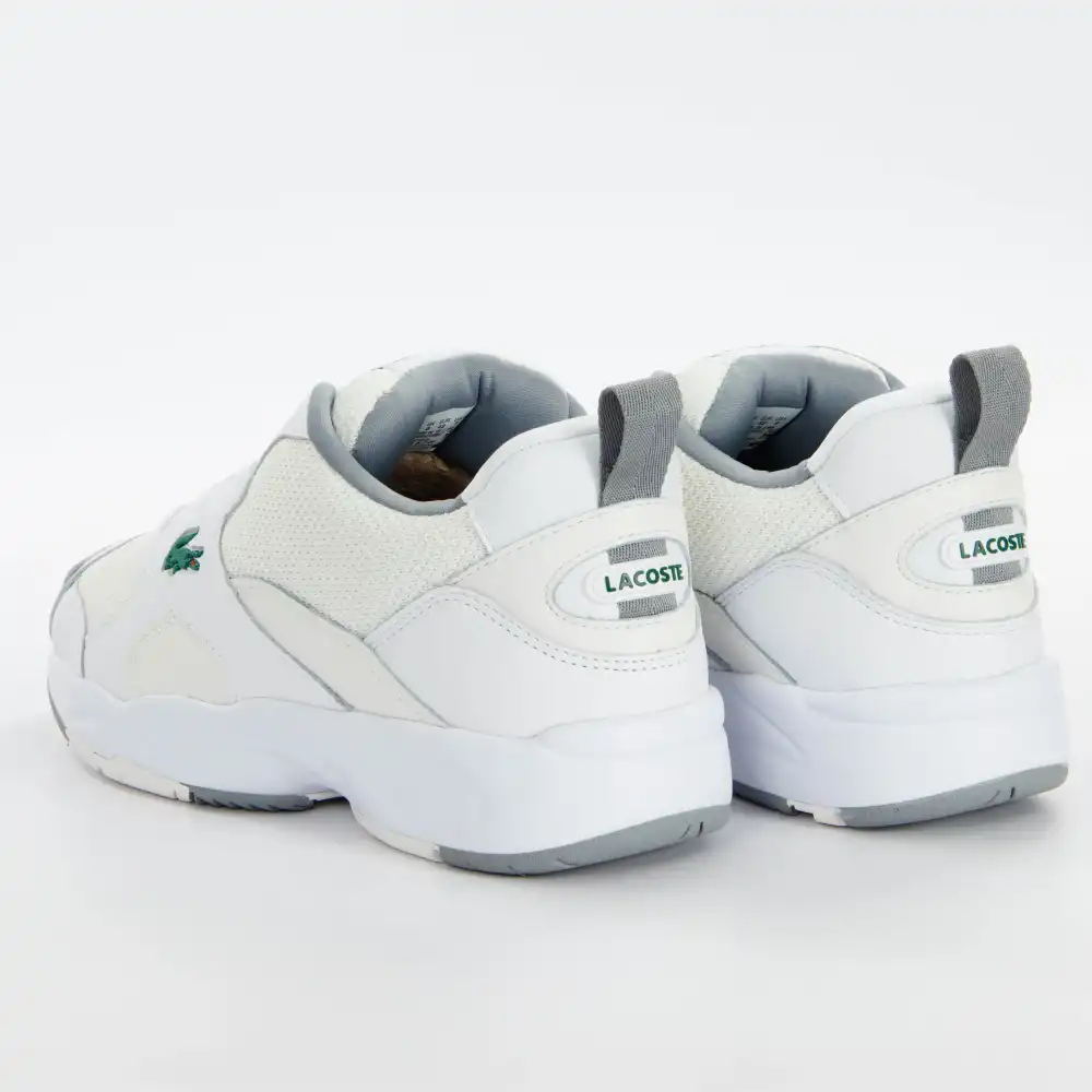 Basket basse homme Lacoste storm 96 leather Beige - ZESHOES