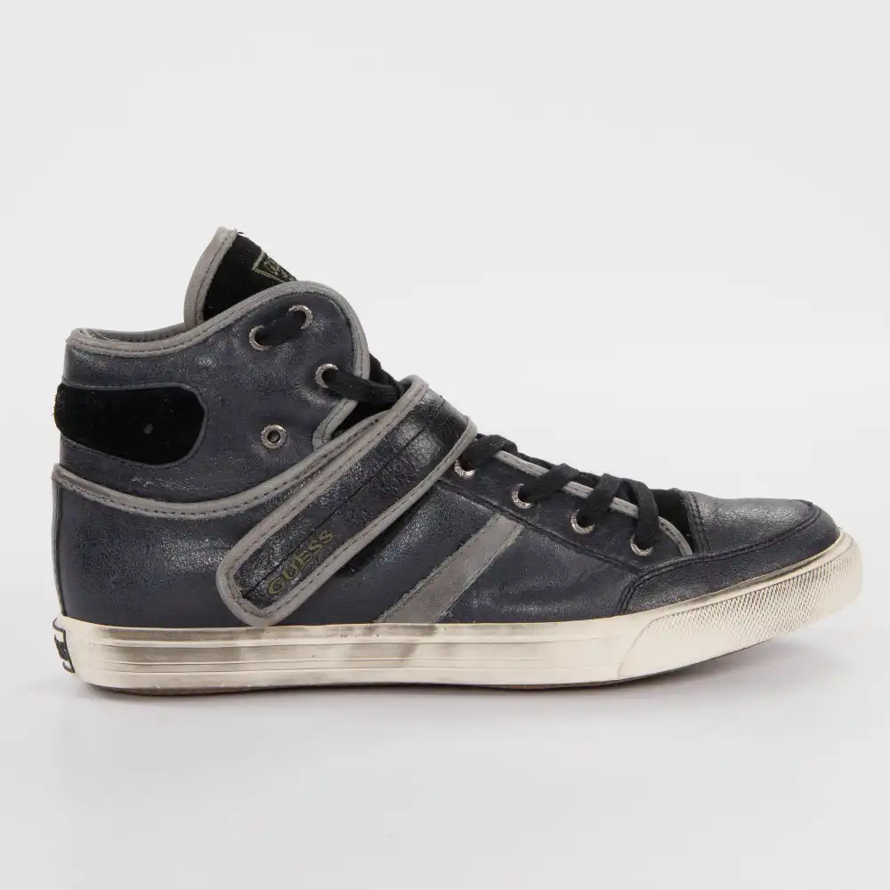 Basket montante homme Guess Rondo lea Vintage Vert - ZESHOES