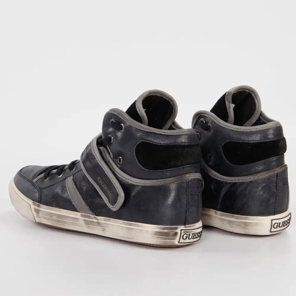 Basket montante homme Guess Rondo lea Vintage Vert - ZESHOES