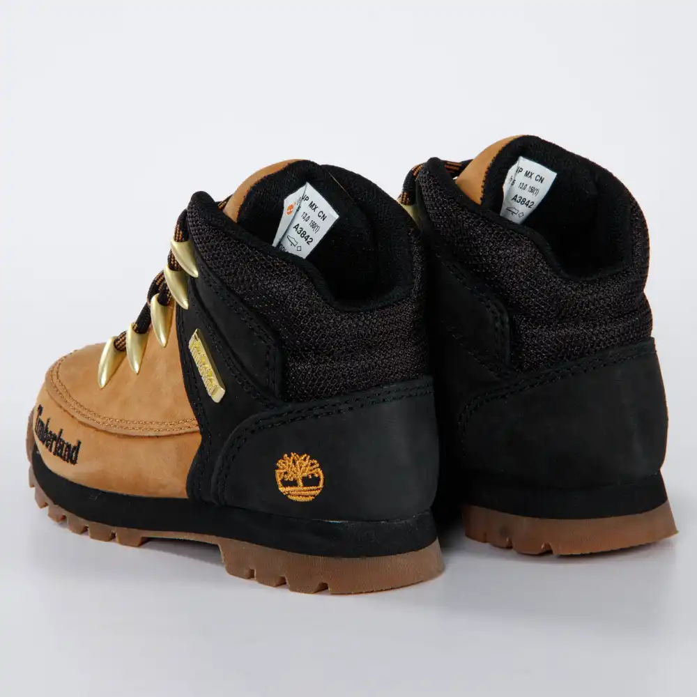 Bottine garcon, boots Timberland Euro sprint mid hiker Marron - ZESHOES Bottine garcon, boots Timberland Euro sprint mid hiker Marron - ZESHOES