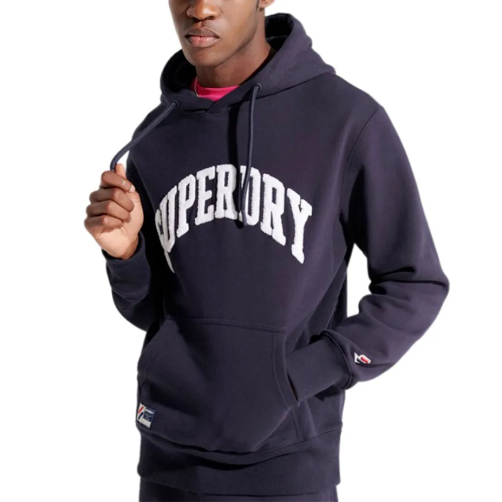 Superdry Sweat Big logo relief Homme Bleu