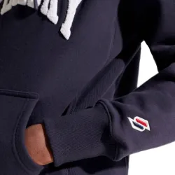 Sweat shirt homme Superdry Big logo relief Bleu - ZESHOES
