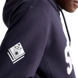 Sweat shirt homme Superdry Big logo relief Bleu - ZESHOES