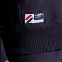 Sweat shirt homme Superdry Big logo relief Bleu - ZESHOES