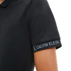 Polo manche courte Calvin Klein Original logo Noir - ZESHOES Polo manche courte Calvin Klein Original logo Noir - ZESHOES