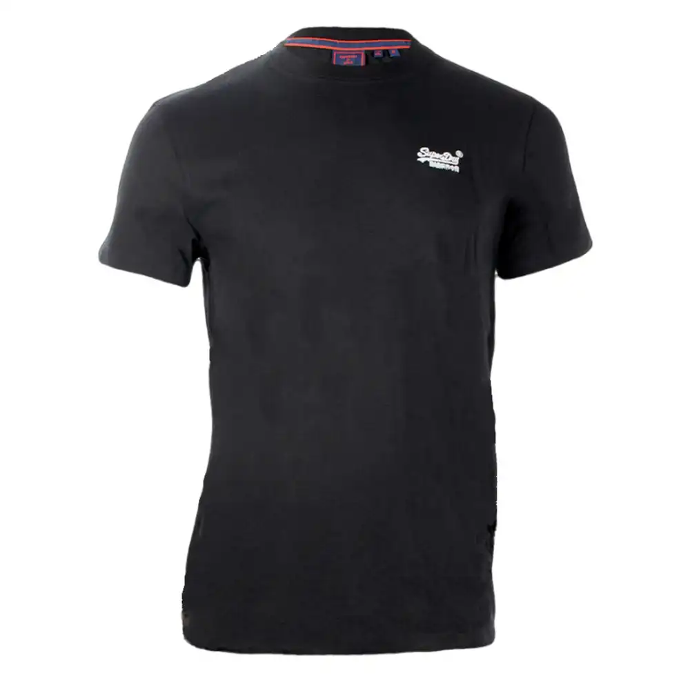 T shirt manche courte homme Superdry Logo Embl tee Noir - ZESHOES