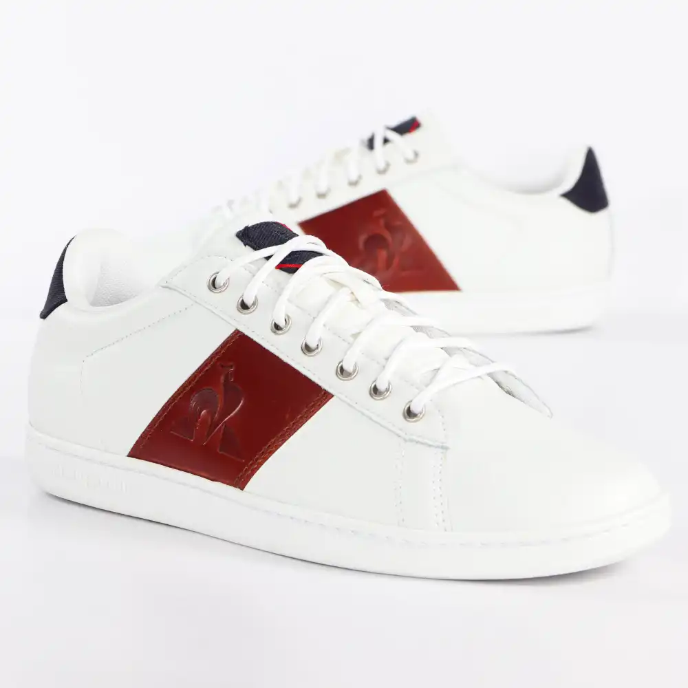 Basket basse homme Le Coq Sportif Mastercourt classic workwear Blanc - ZESHOES
