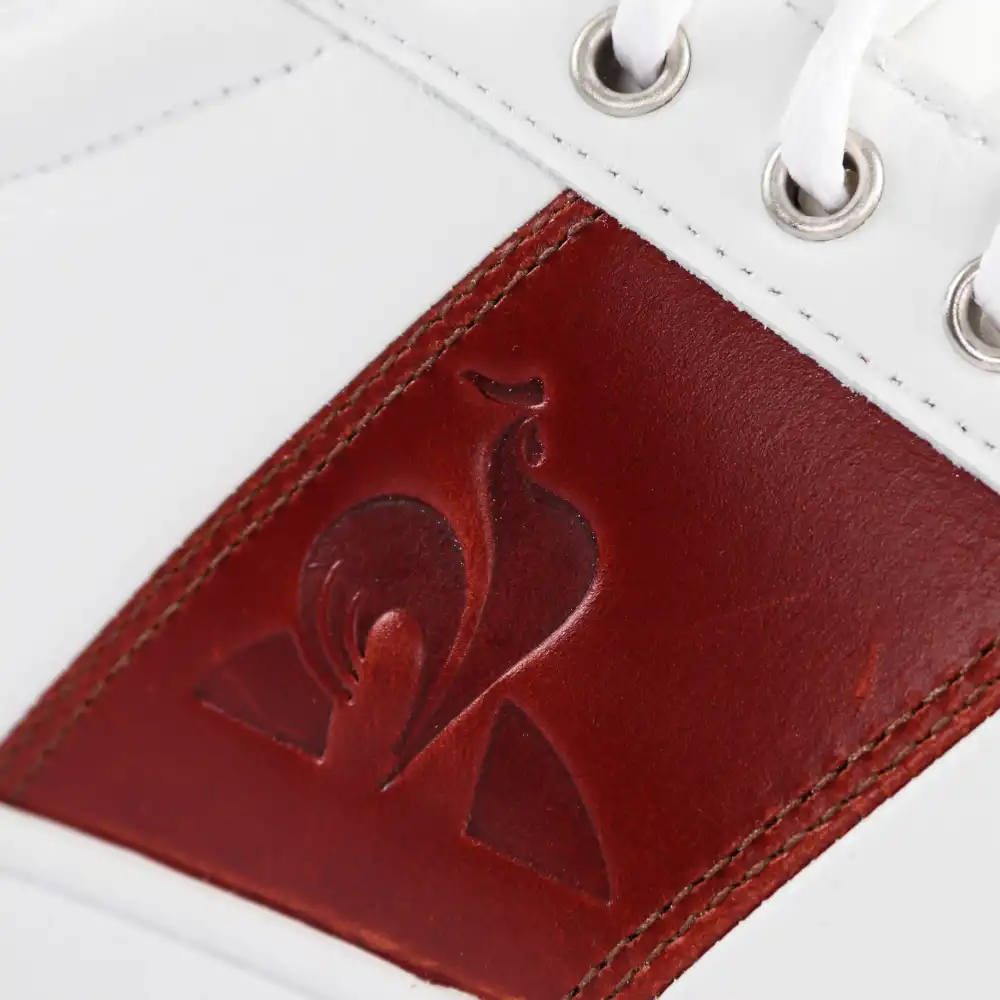 Basket basse homme Le Coq Sportif Mastercourt classic workwear Blanc - ZESHOES