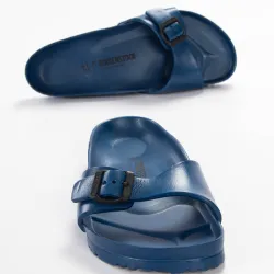 Sandale homme Birkenstock Classic blue Bleu - ZESHOES Sandale homme Birkenstock Classic blue Bleu - ZESHOES
