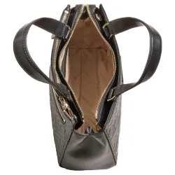 Sac a main femme Guess Janay quilted Noir - ZESHOES