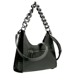 Sac bandoulière femme Guess Hobo tullia Noir - ZESHOES Sac bandoulière femme Guess Hobo tullia Noir - ZESHOES
