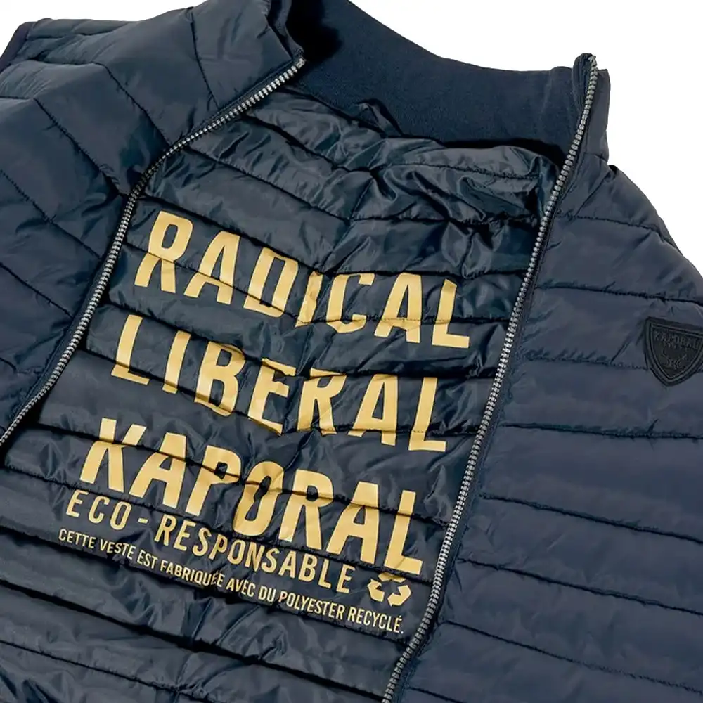 Doudoune sans manches homme Kaporal Aku navy Bleu - ZESHOES Doudoune sans manches homme Kaporal Aku navy Bleu - ZESHOES