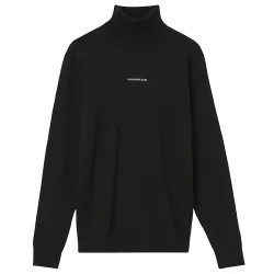 Pull homme Calvin Klein Roll neck jumper Noir - ZESHOES Pull homme Calvin Klein Roll neck jumper Noir - ZESHOES