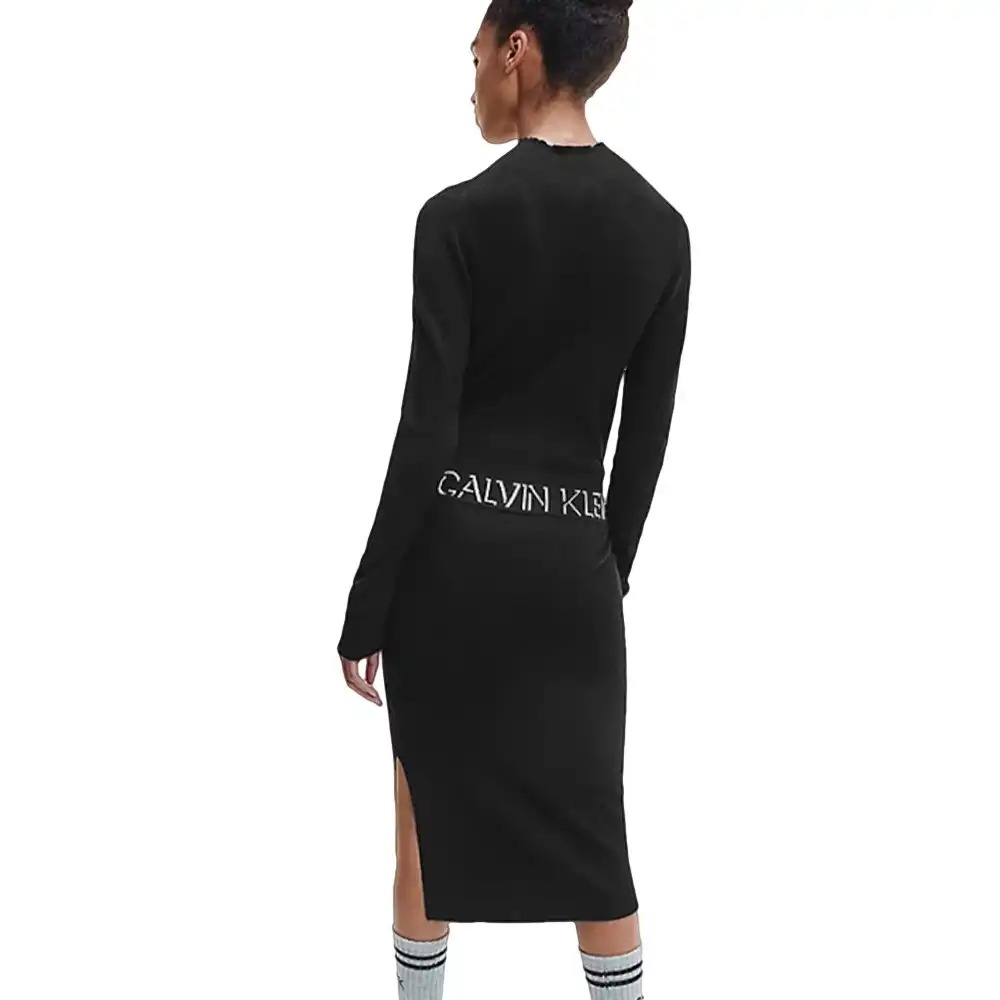 Pull femme Calvin Klein Unlimited logo Noir - ZESHOES Pull femme Calvin Klein Unlimited logo Noir - ZESHOES