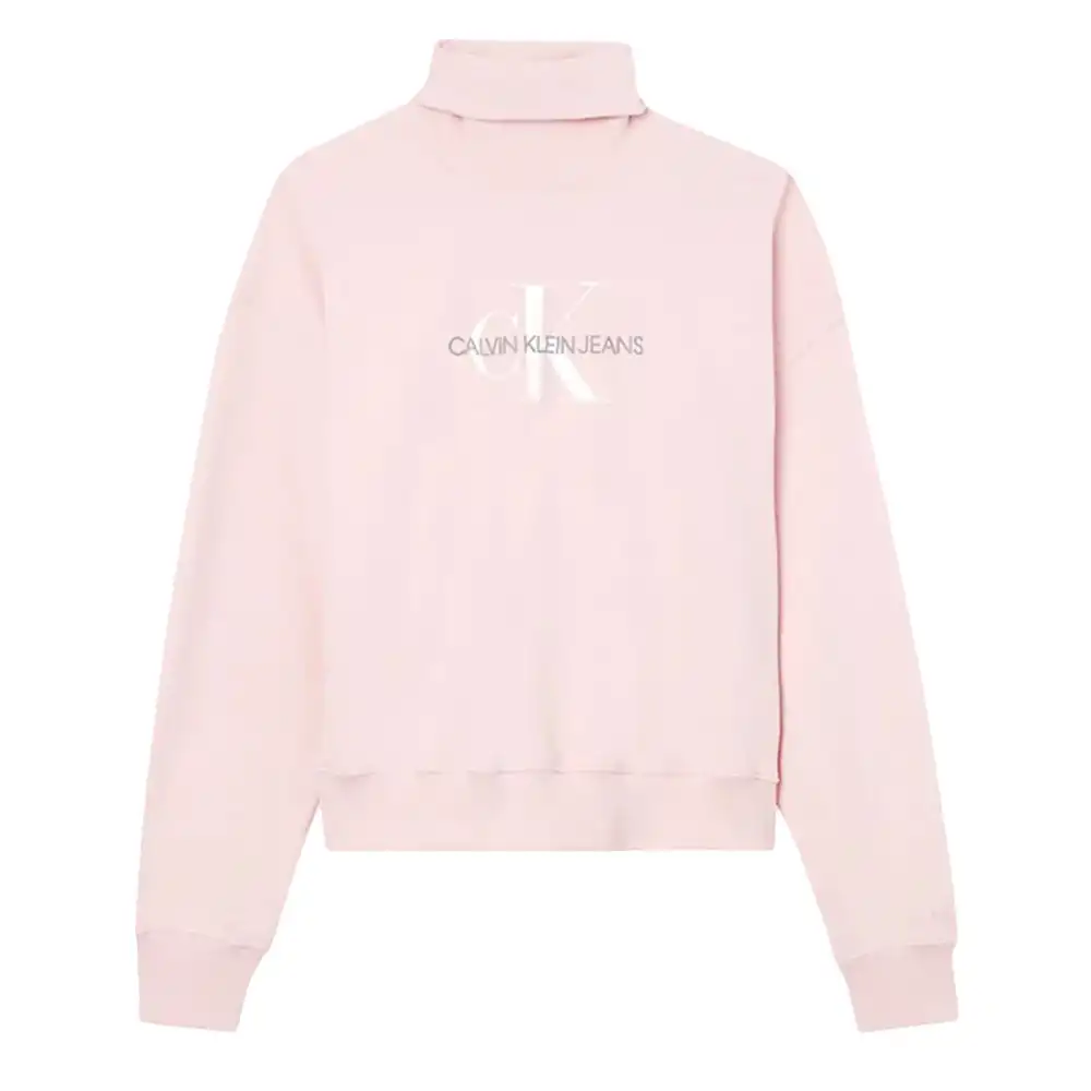 Sweat shirt femme Calvin Klein Classic logo Rose - ZESHOES Sweat shirt femme Calvin Klein Classic logo Rose - ZESHOES