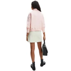 Sweat shirt femme Calvin Klein Classic logo Rose - ZESHOES Sweat shirt femme Calvin Klein Classic logo Rose - ZESHOES