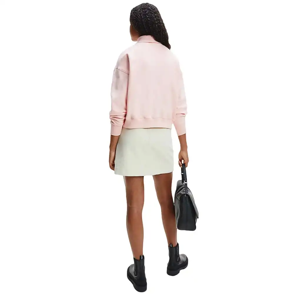 Sweat shirt femme Calvin Klein Classic logo Rose - ZESHOES Sweat shirt femme Calvin Klein Classic logo Rose - ZESHOES