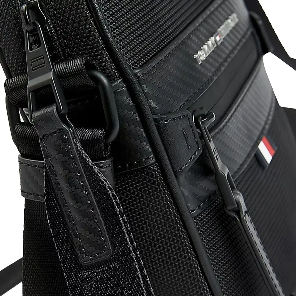 Pochette homme Tommy Jeans Reporter elevated Noir - ZESHOES Pochette homme Tommy Jeans Reporter elevated Noir - ZESHOES