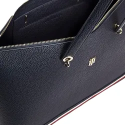 Sac a main femme Tommy Jeans Cabas emblématique Bleu - ZESHOES