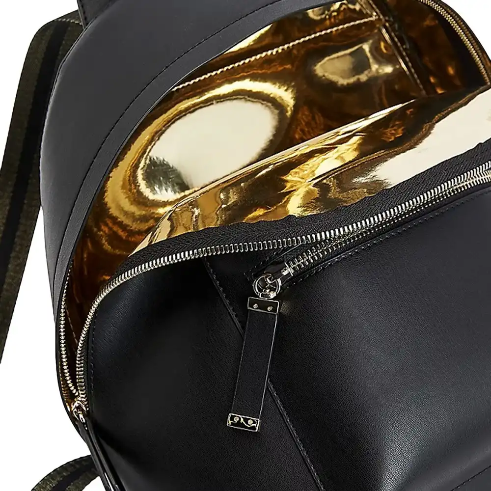 Sac à dos femme Tommy Jeans Iconic à doublure métallisée Noir - ZESHOES