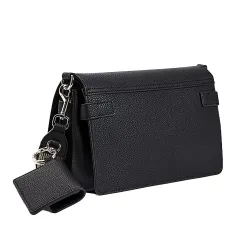 Pochette femme Tommy Jeans Soft effet grain fin Noir - ZESHOES Pochette femme Tommy Jeans Soft effet grain fin Noir - ZESHOES
