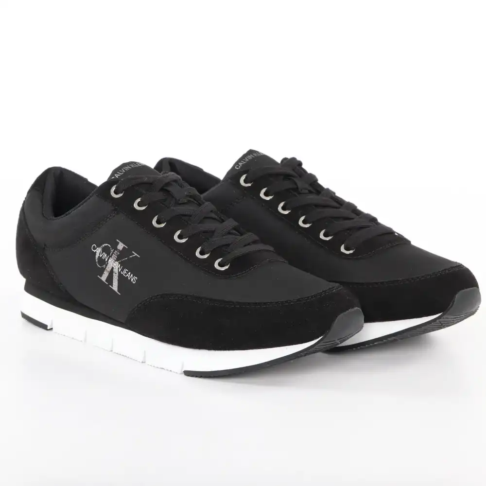 Basket basse homme Calvin Klein Jarod nylon Noir - ZESHOES