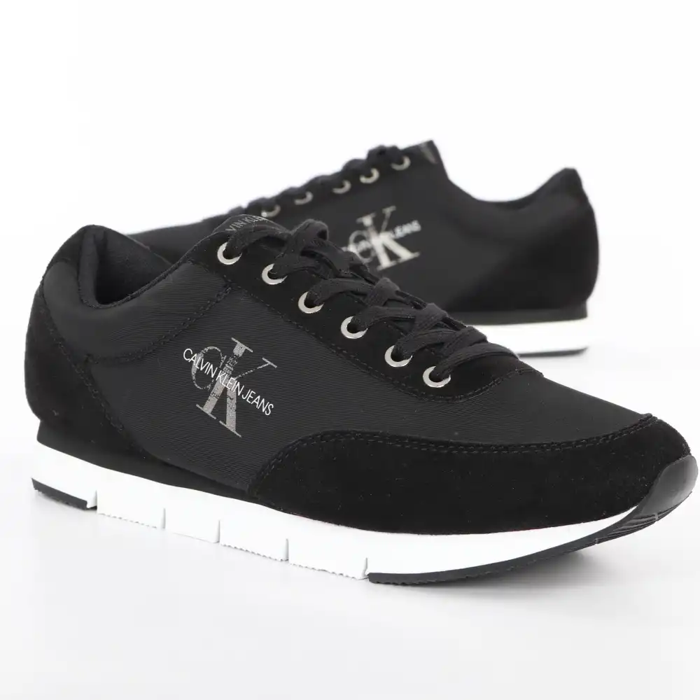 Basket basse homme Calvin Klein Jarod nylon Noir - ZESHOES Basket basse homme Calvin Klein Jarod nylon Noir - ZESHOES