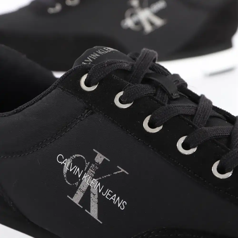 Basket basse homme Calvin Klein Jarod nylon Noir - ZESHOES Basket basse homme Calvin Klein Jarod nylon Noir - ZESHOES