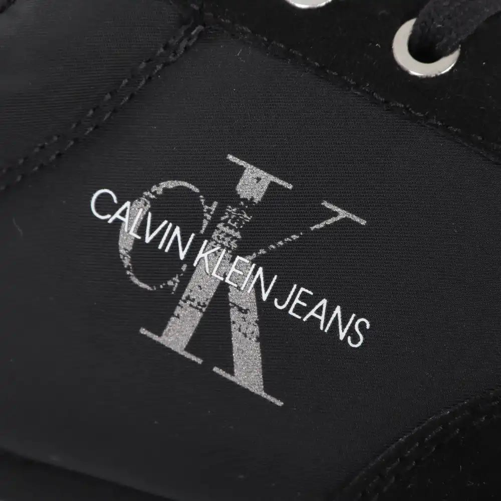 Basket basse homme Calvin Klein Jarod nylon Noir - ZESHOES Basket basse homme Calvin Klein Jarod nylon Noir - ZESHOES