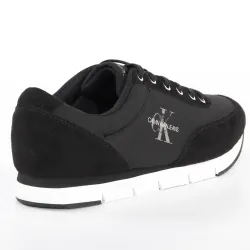 Basket basse homme Calvin Klein Jarod nylon Noir - ZESHOES Basket basse homme Calvin Klein Jarod nylon Noir - ZESHOES