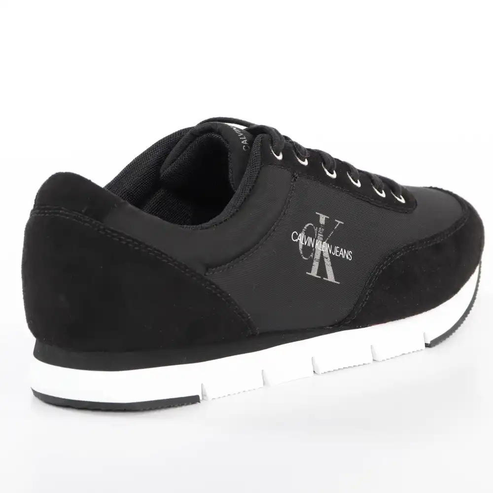 Basket basse homme Calvin Klein Jarod nylon Noir - ZESHOES Basket basse homme Calvin Klein Jarod nylon Noir - ZESHOES