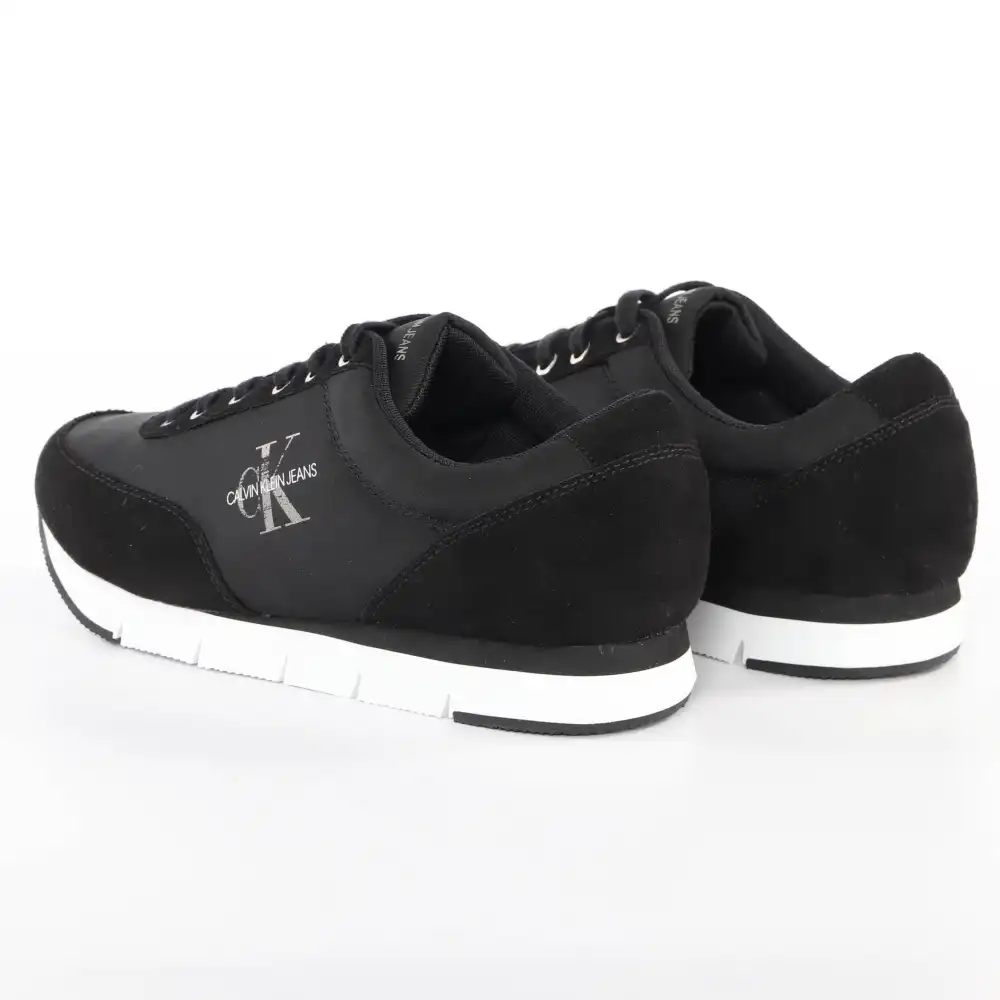 Basket basse homme Calvin Klein Jarod nylon Noir - ZESHOES Basket basse homme Calvin Klein Jarod nylon Noir - ZESHOES