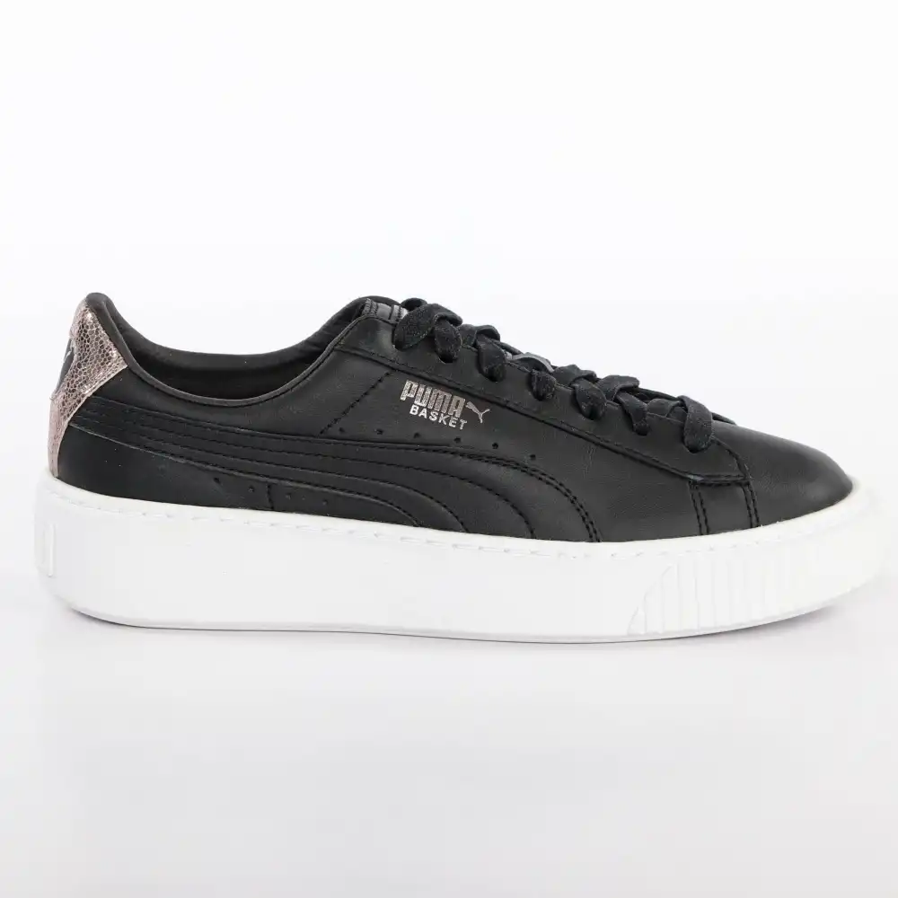 Basket de ville basse femme Puma platform opulent Noir - ZESHOES