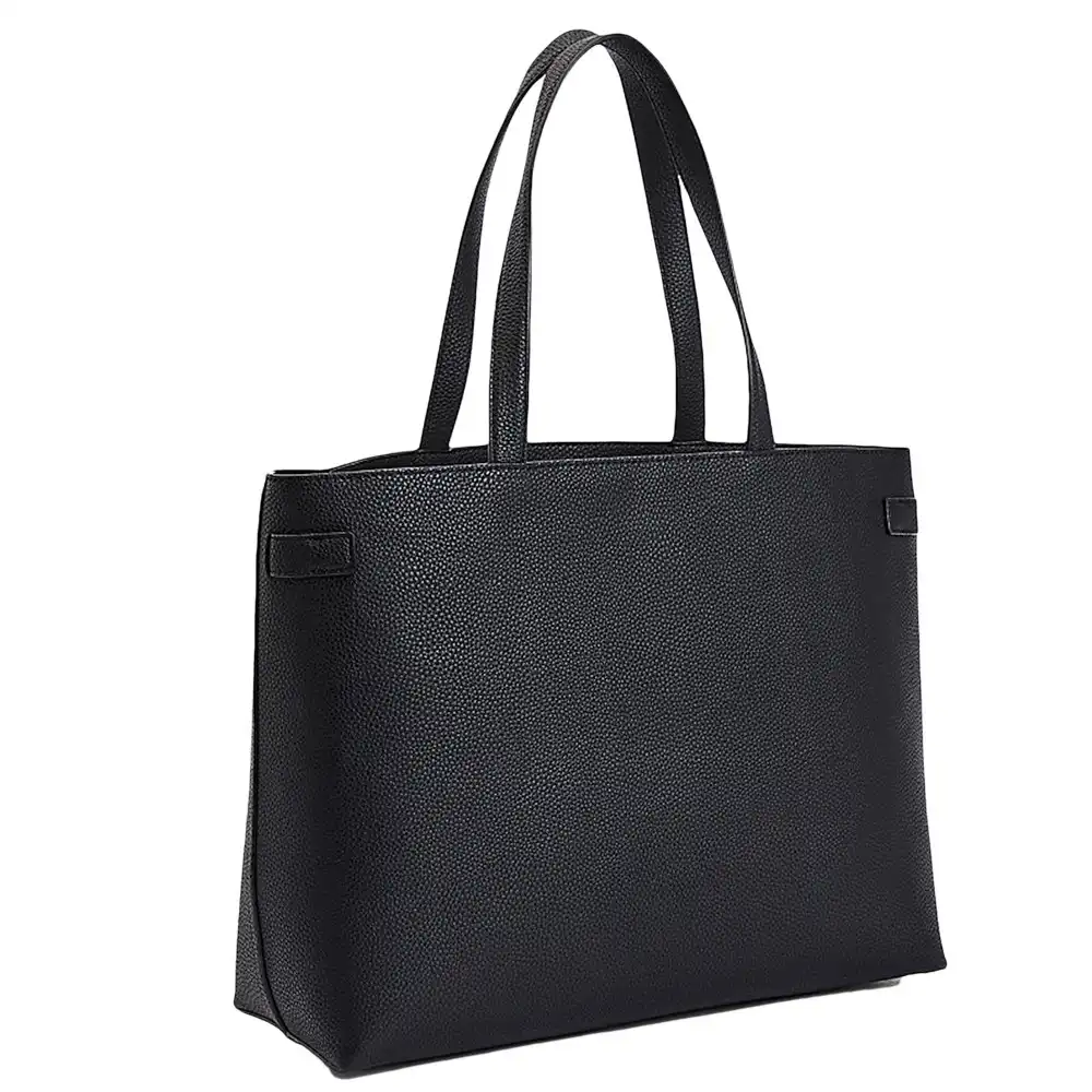 Sac a main femme Tommy Jeans Cabas à monogramme Noir - ZESHOES Sac a main femme Tommy Jeans Cabas à monogramme Noir - ZESHOES