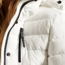 Doudoune femme Superdry Classic badge Blanc - ZESHOES Doudoune femme Superdry Classic badge Blanc - ZESHOES