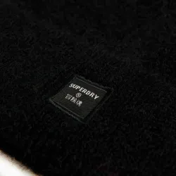 Bonnet femme Superdry Super lux Bleu - ZESHOES Bonnet femme Superdry Super lux Bleu - ZESHOES