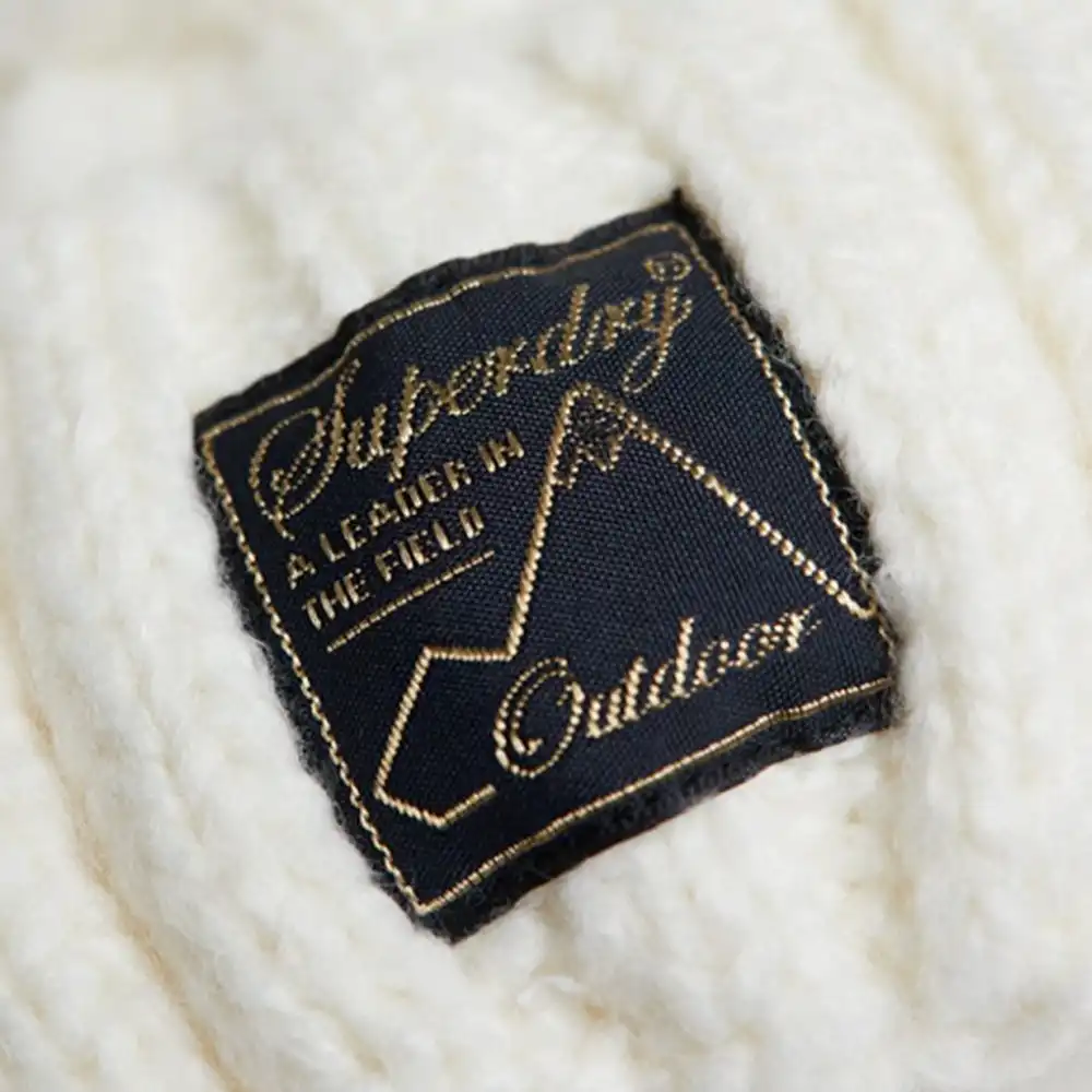 Bonnet femme Superdry Torsadé en tweed Blanc - ZESHOES