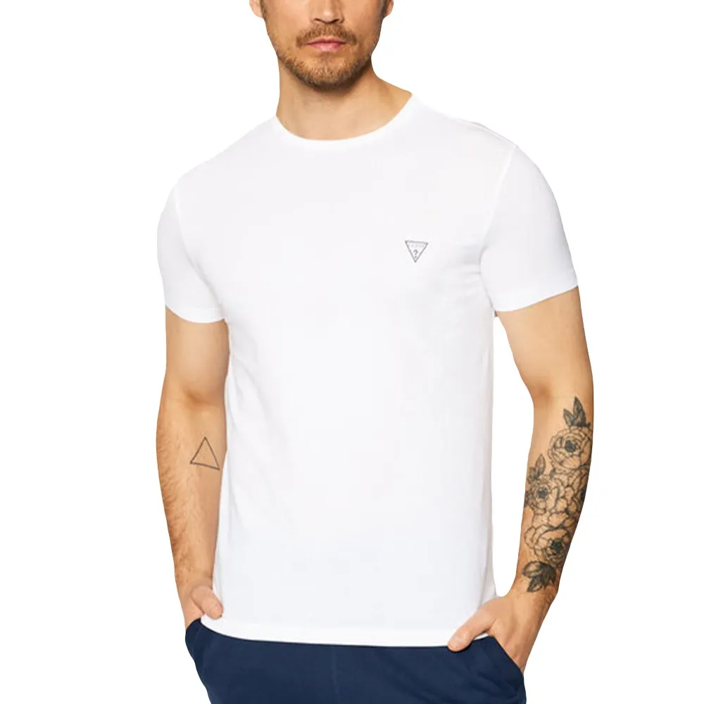 T-shirt Guess Homme Blanc Manches Courtes - Modèle M53I29, Neuf Avec étiquettes