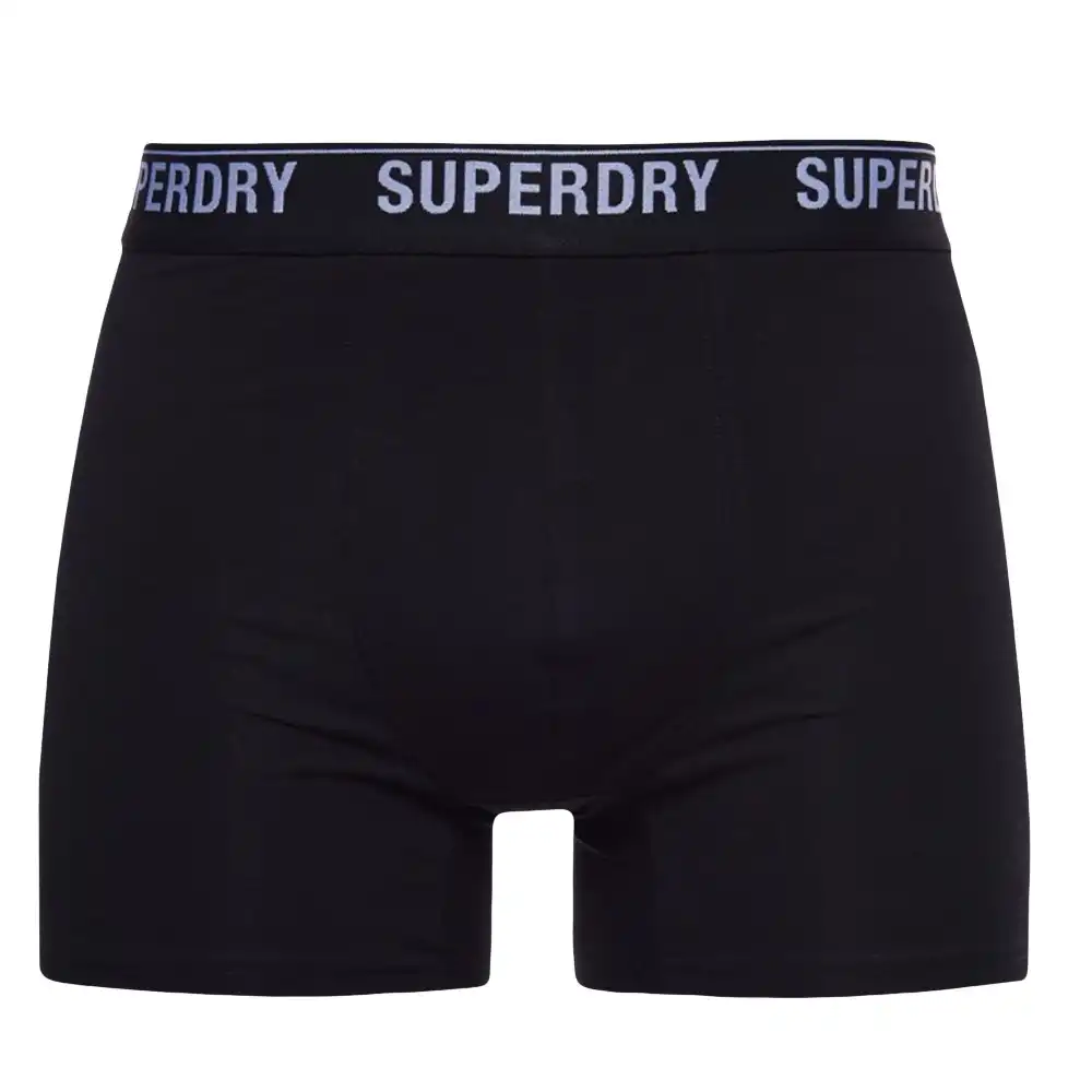 Boxer homme Superdry Pack x3 unlimited logo Noir - ZESHOES