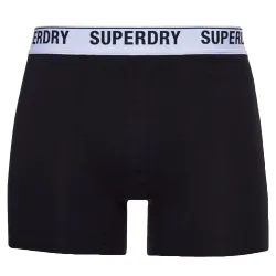 Boxer homme Superdry Pack x3 unlimited logo Noir - ZESHOES