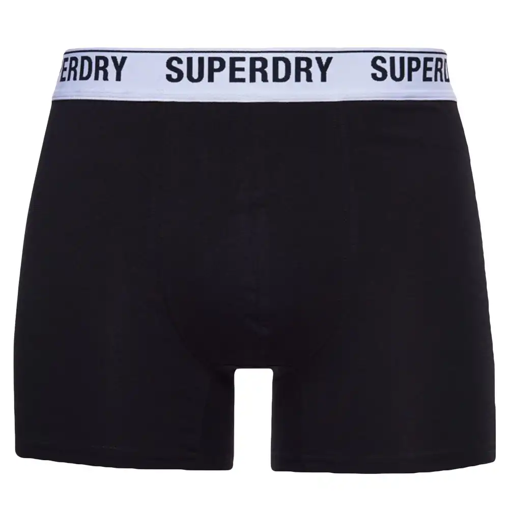 Boxer homme Superdry Pack x3 unlimited logo Noir - ZESHOES
