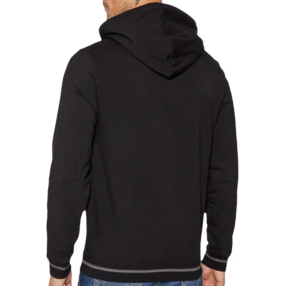 Sweat capuche homme Guess Classic logo triangle Noir - ZESHOES