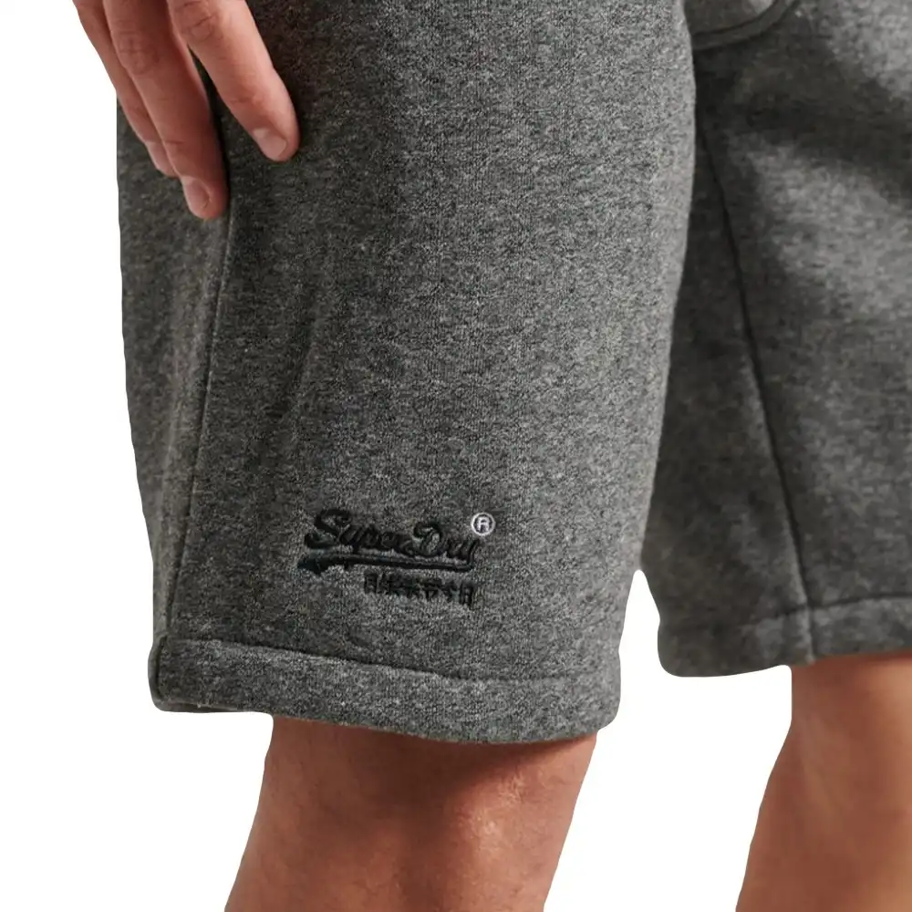 Short homme Superdry Classic logo jersey Gris - ZESHOES