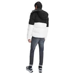 Doudoune homme Calvin Klein Color block Blanc - ZESHOES Doudoune homme Calvin Klein Color block Blanc - ZESHOES