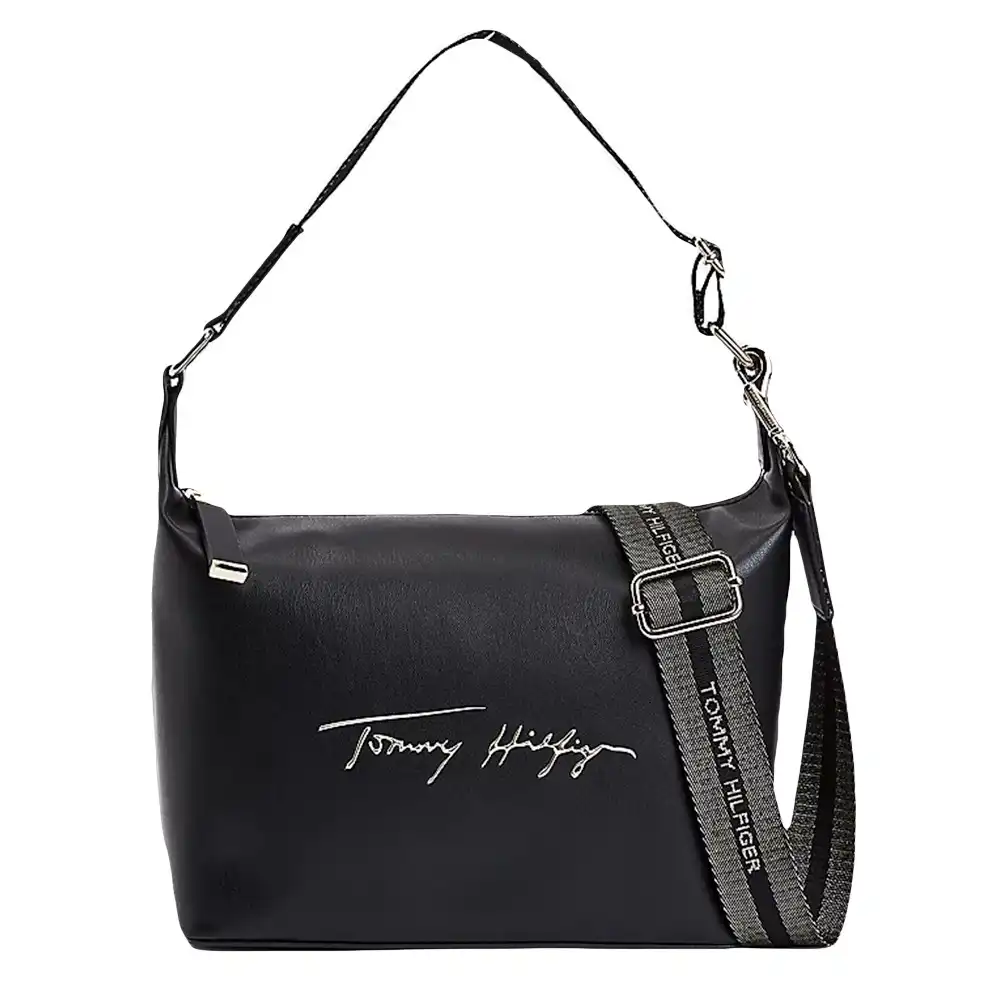 Sac a main femme Tommy Jeans Hobo iconic Noir - ZESHOES