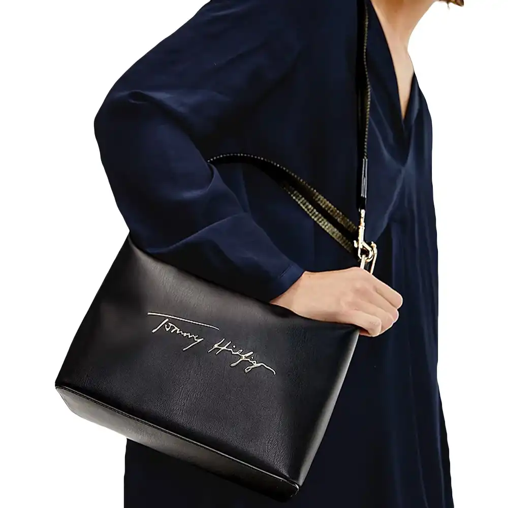 Sac bandoulière femme Tommy Jeans Hobo iconic Noir - ZESHOES