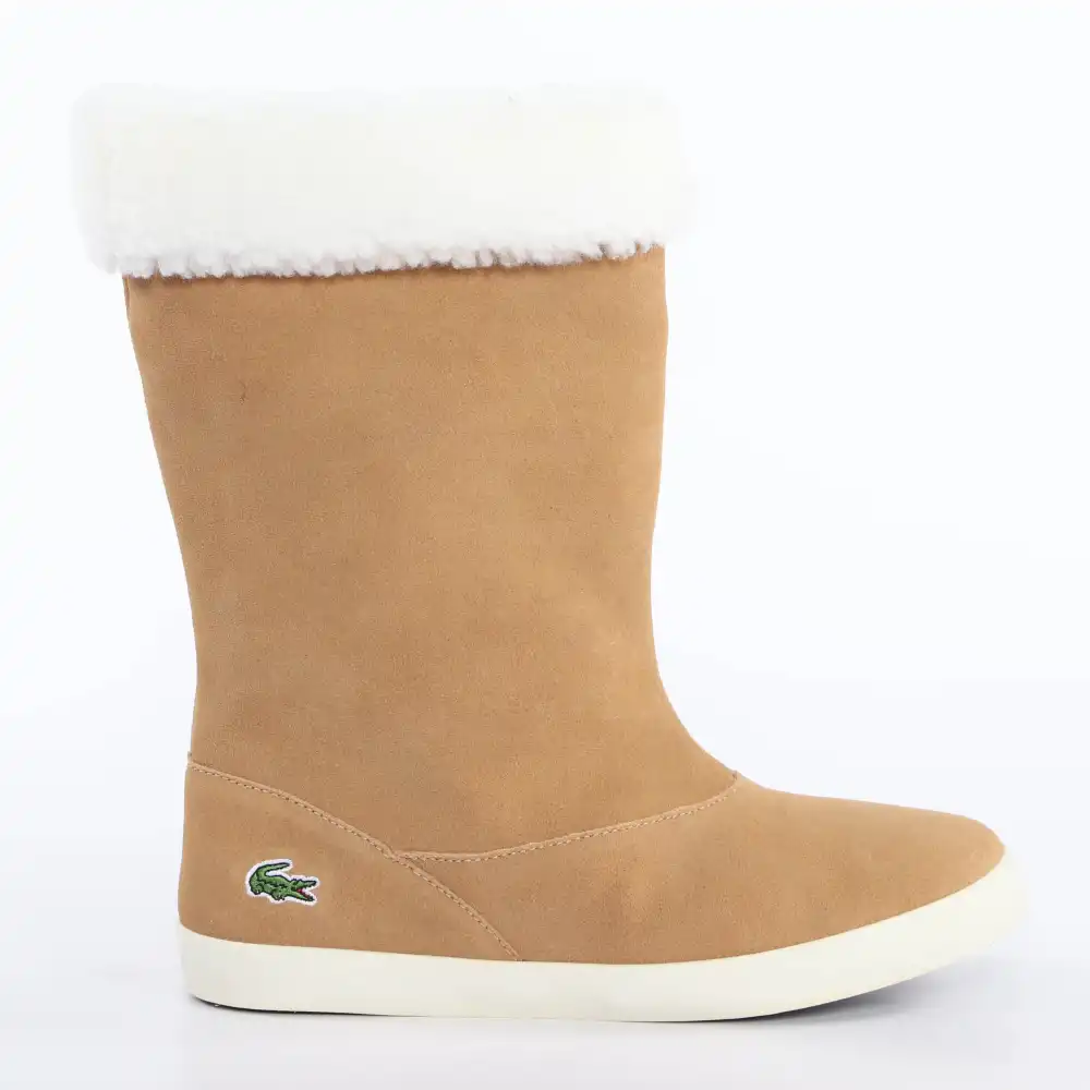 Bottine femme Lacoste Polaire camel Camel - ZESHOES Bottine femme Lacoste Polaire camel Camel - ZESHOES
