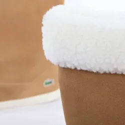 Bottine femme Lacoste Polaire camel Camel - ZESHOES Bottine femme Lacoste Polaire camel Camel - ZESHOES